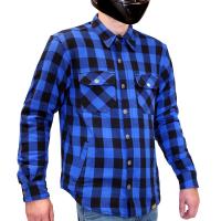 MCP Моторубашка мужская Rebel Full kevlar, черно-светло синий в Москве