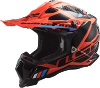 LS2 Мотошлем MX700 Subverter Evo Stomp Черно-оранжевый в Москве