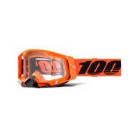 100% Очки Racecraft 2 Goggle Neon Orange / Clear в Москве