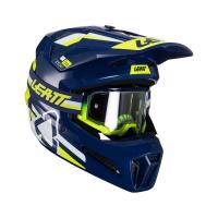 Leatt Шлем кроссовый Moto 3.5 Helmet Kit 2024 Blue в Москве