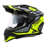 ONEAL Шлем кроссовый со стеклом Sierra R V24, матовый желтый/черный в Москве