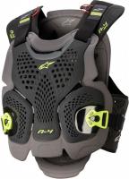 Alpinestars Мотозащита тела A-4 Max Chest Prot Черно-антрацитово-желтый в Москве