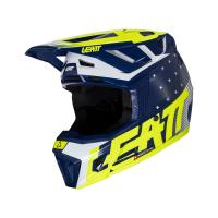 Leatt Шлем кроссовый Moto 7.5 Helmet Kit Blue V24 в Москве