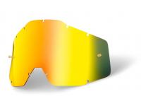 100% Линза Racecraft/Accuri/Strata Anti-Fog Mirror/Gold в Москве