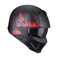 Scorpion Exo Мотошлем Covert-X Tatoo Черный/Красный/Серый в Москве