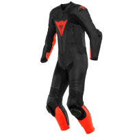 Dainese Комбинезон кожаный Laguna Seca 5 1PC Perf. Black/Fluo-Red в Москве
