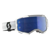 SCOTT Очки кроссовые Fury white blue chrome works в Москве