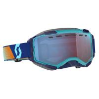 SCOTT Очки Fury Snow Cross black royal blue/orange enhancer blue chrome в Москве