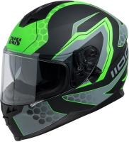 IXS Шлем HX 1100 2.2 Черно-зеленый матовый в Москве