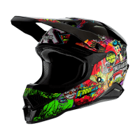 Oneal Шлем кроссовый 3 Series Crank 2.0 Красный/зеленый в Москве