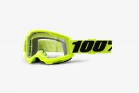 100% Очки Strata 2 Goggle Fluo/Yellow/Clear Lens в Москве