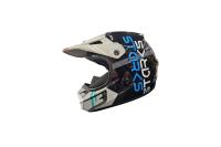 Starks Кроссовый мото шлем Base SH MX1 черный-серый в Москве