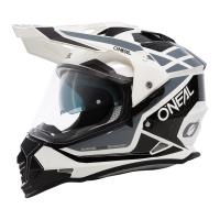 Oneal Шлем кроссовый со стеклом Sierra R V24 белый глянец белый/черный в Москве