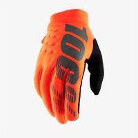 100% Мотоперчатки текстильные Brisker Fluo/Orange/Black в Москве