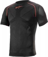 Alpinestars Tермокофта с коротким рукавом RIDE TECH V2 TOP SHORT SLEEVE SUMMER Черно-красный в Москве