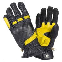 BY CITY Мотоперчатки Retro II Black/Yellow в Москве