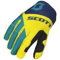 Scott Перчатки 450 Angled blue/yellow в Москве