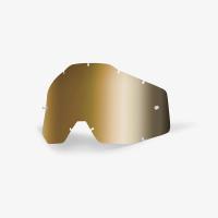 100% Линза Racecraft/Accuri/Strata Anti-Fog True Mirror/Gold в Москве