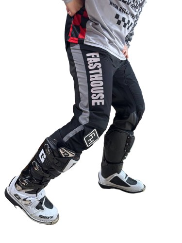 Fasthouse Брюки Grindhouse Pant Gray/Red в Москве