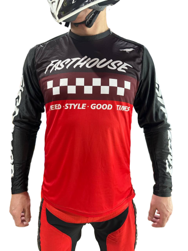 Fasthouse Джерси Grindhouse Red-Black в Москве