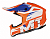 MT шлем кроссовый MX802 FALCON WESTON gloss pearl fluo orange в Москве