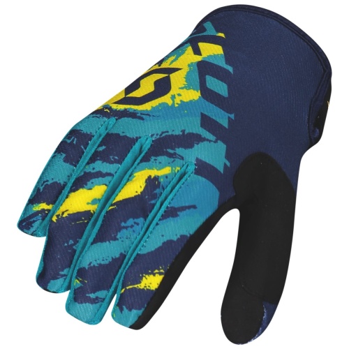 SCOTT Перчатки 350 Fury blue/yellow в Москве